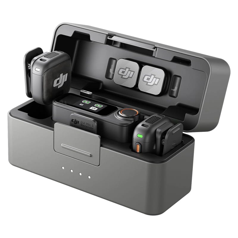 DJI Mic 3 2 TX + 1 RX + Charging Case Wireless Microphone