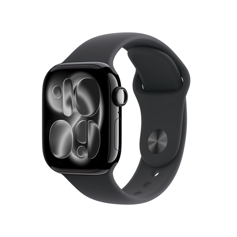 Apple Watch Series 11 GPS 42mm Jet Black Aluminium Black Sport Band S/M