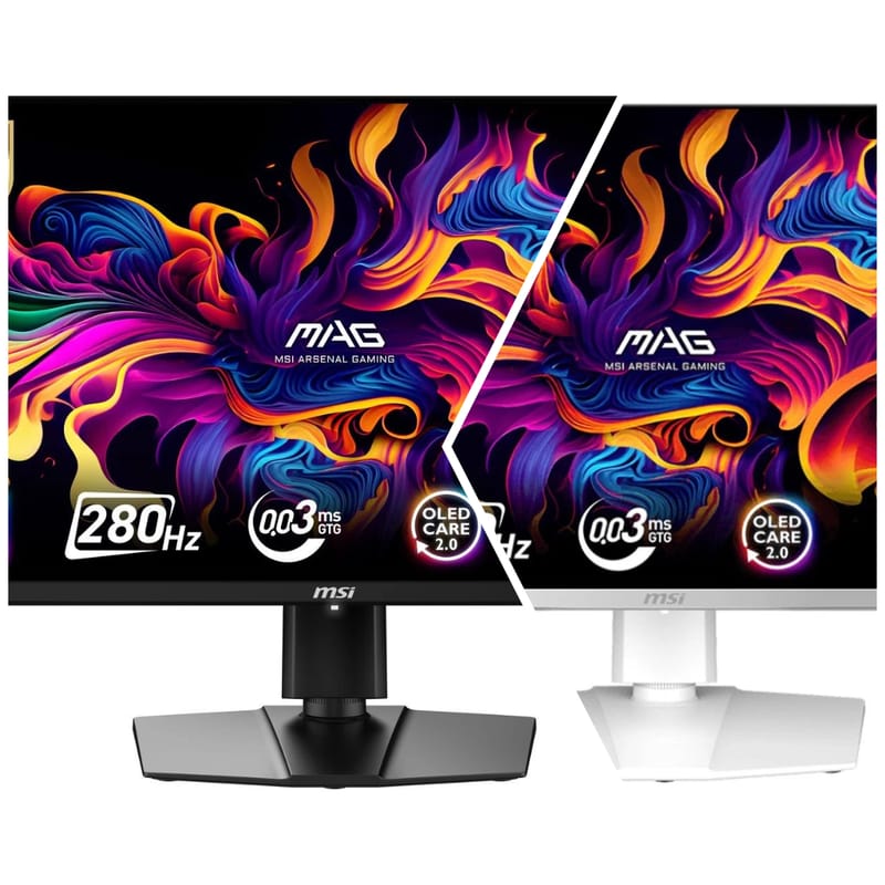 MSI MAG 271QP QD-OLED X28 27 Inch 280Hz WQHD Monitor Black/White