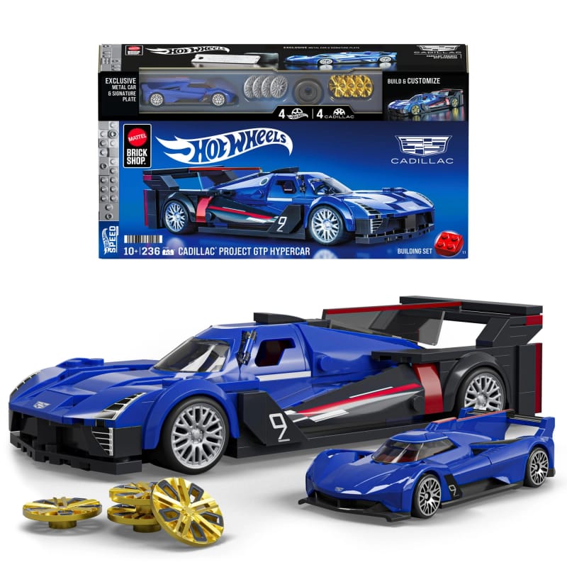 Hot Wheels Cadillac Project GTP Hypercar Building Set 236 Pieces 1:64