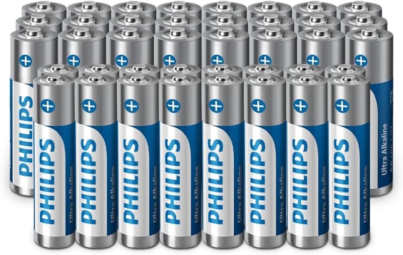 Philips Alkaline AA/AAA Batteries Pack of 40