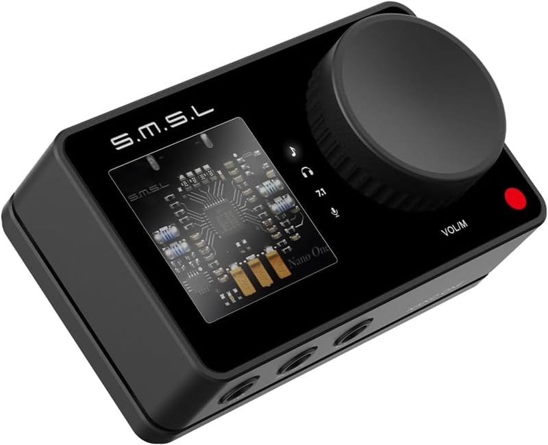 SMSL NANOONE PRO ESports External Sound Card DAC USB-C 7.1 Mic Magnetic Base