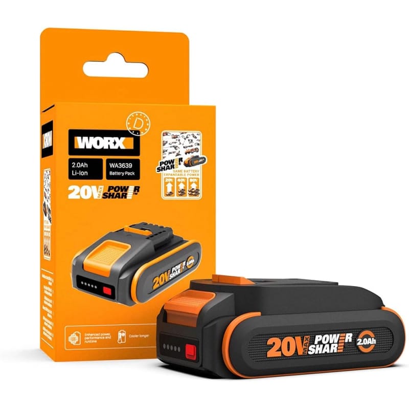 WORX WA3639 20V 2.0Ah PowerShare Battery