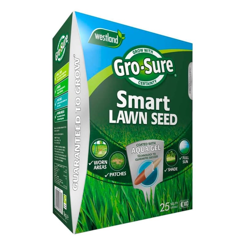 Gro-Sure Aqua Gel Coated Smart Grass Lawn Seed 25 m2 1 kg