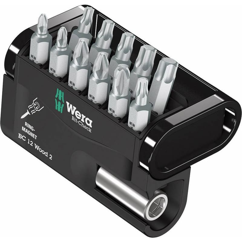 Wera 05057422001 Bit-Check 12 Wood 2 Bit Set