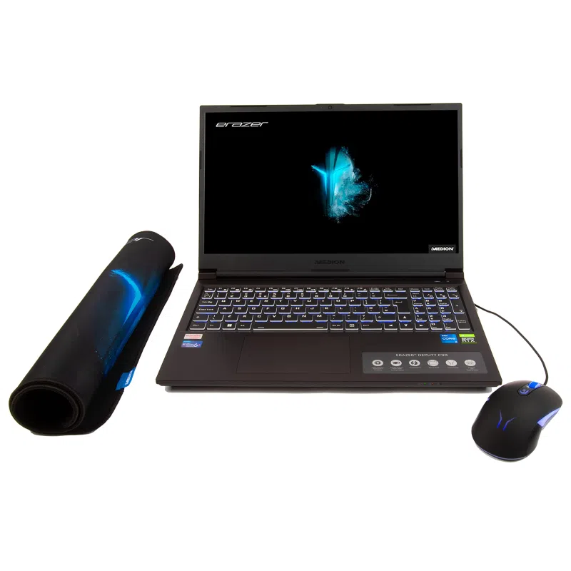 Medion ERAZER Deputy P30 - Intel Core i5-12500H - 16GB RAM - 512GB SSD - NVIDIA GeForce RTX 3060 - 15.6" FHD 144Hz Gaming Laptop - with Mouse