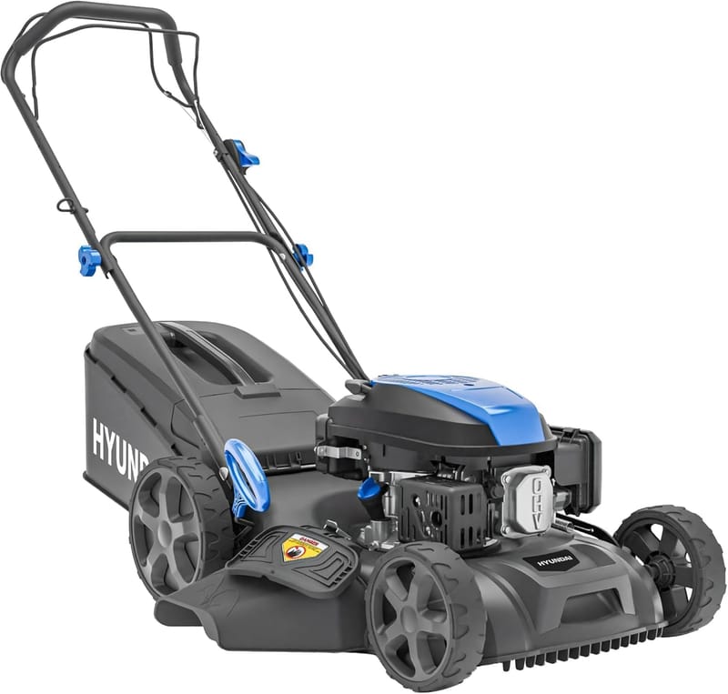 Hyundai 46cm Self-Propelled Petrol Lawnmower 139cc 60L