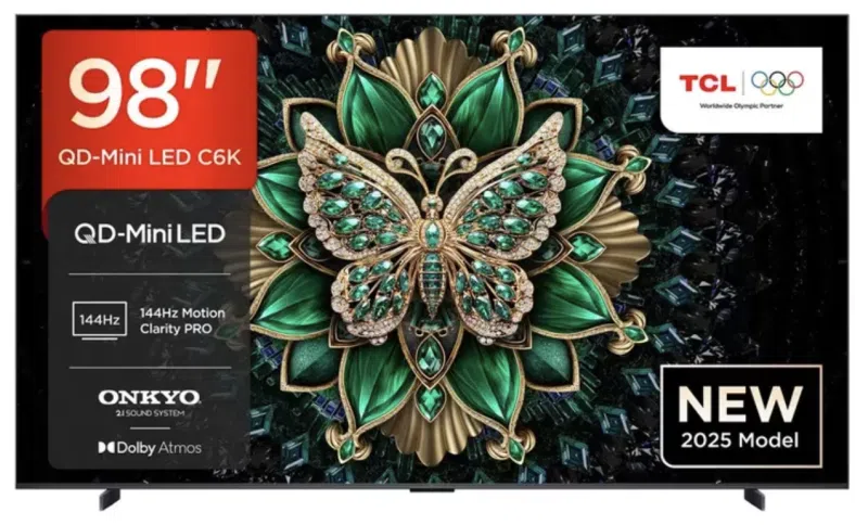 TCL 98C6K 98 Inch Mini LED TV