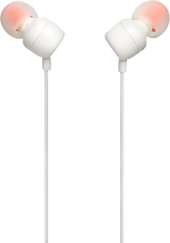 JBL Tune 110 Wired In-Ear Headphones White