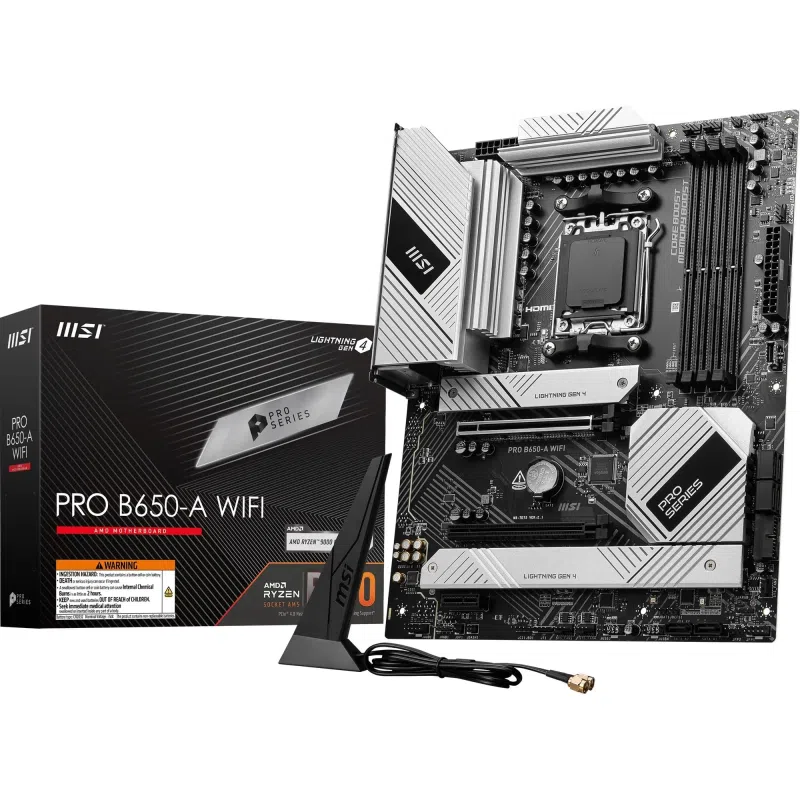 MSI PRO B650-A WIFI - AMD AM5 ATX Motherboard