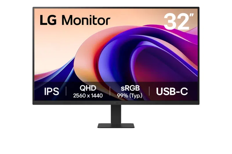 LG 32U631A-B - 31.5" QHD IPS Monitor, 100Hz, sRGB 99%, USB-C / HDMI