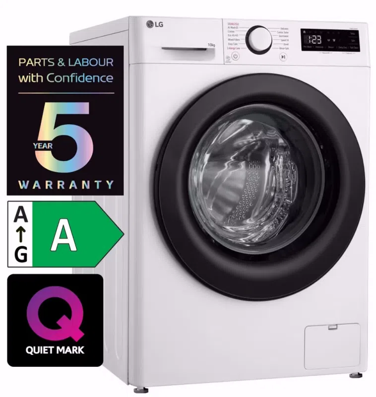 LG 10kg 1400rpm Washing Machine F4Y510WBLN1