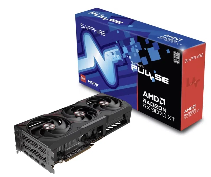 Sapphire Pulse Radeon RX 9070 XT 16GB GDDR6 Graphics Card