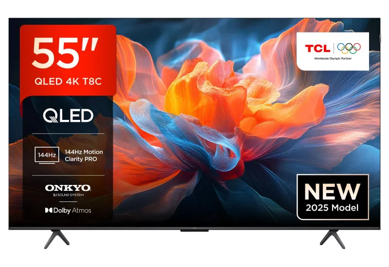 TCL 55T8C 55 inch 4K 144Hz QLED Google TV