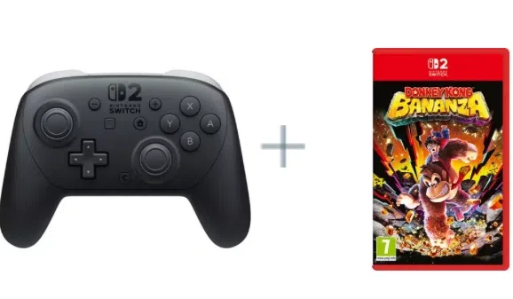 Nintendo Switch 2 Pro Controller + Donkey Kong Bananza (Physical Copy)