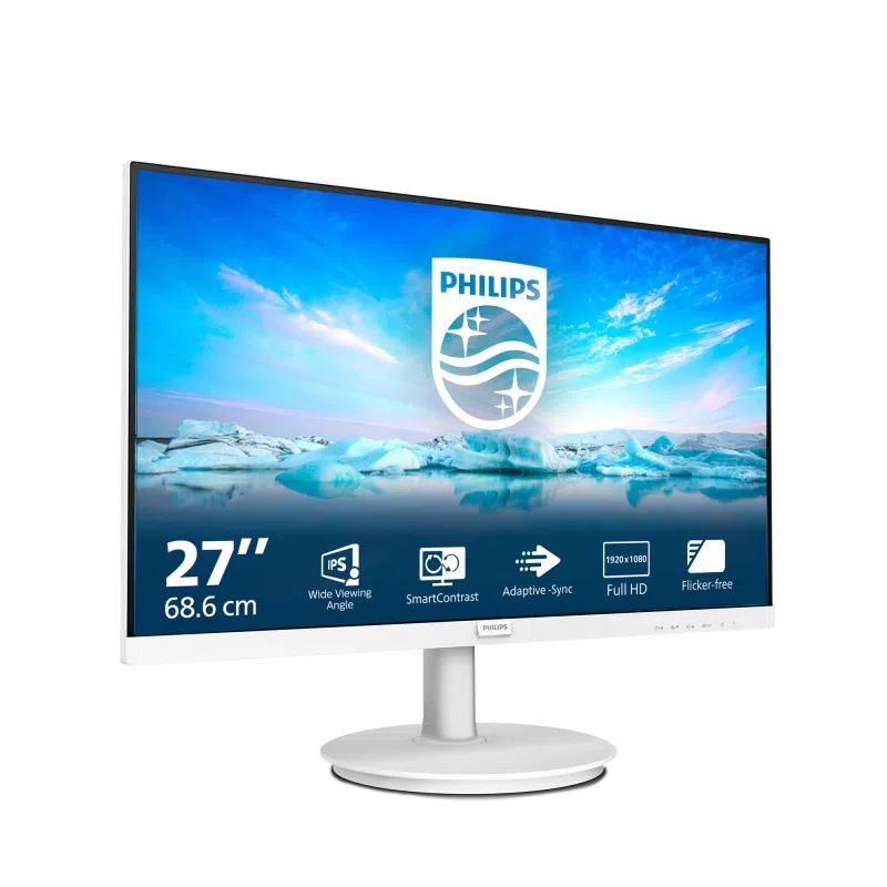 Philips 271V8AW 27" Full HD Monitor with 75Hz, 4ms, VA Panel, Speakers, and AdaptiveSync