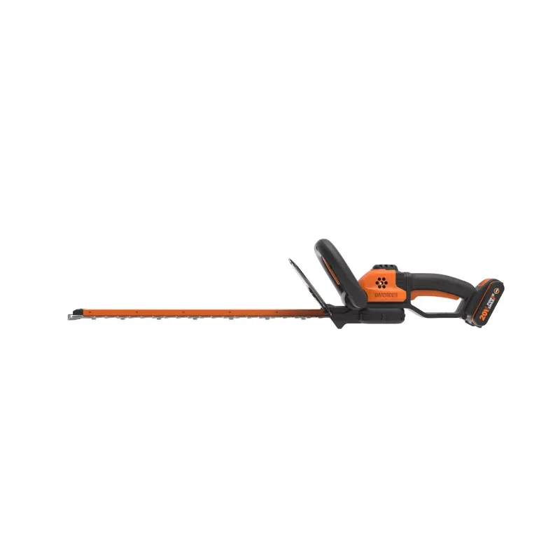 WORX Powershare Cordless Hedge Trimmer 20V 52cm Blade with 2.0Ah Battery and Charger - Model WG264E