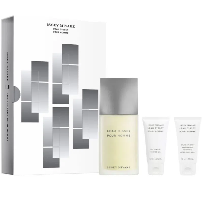 Issey Miyake L'Eau D'Issey Pour Homme Gift Set - Eau De Toilette 125ml, Aftershave Balm 50ml, Shower Gel 50ml