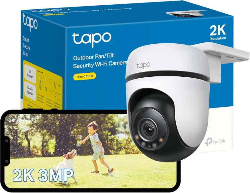 Tapo C510W 2K Outdoor Pan-Tilt Security Camera