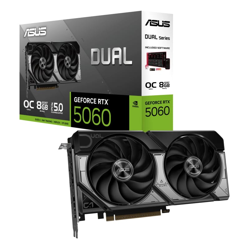 ASUS Dual GeForce RTX 5060 8GB GDDR7 OC Edition