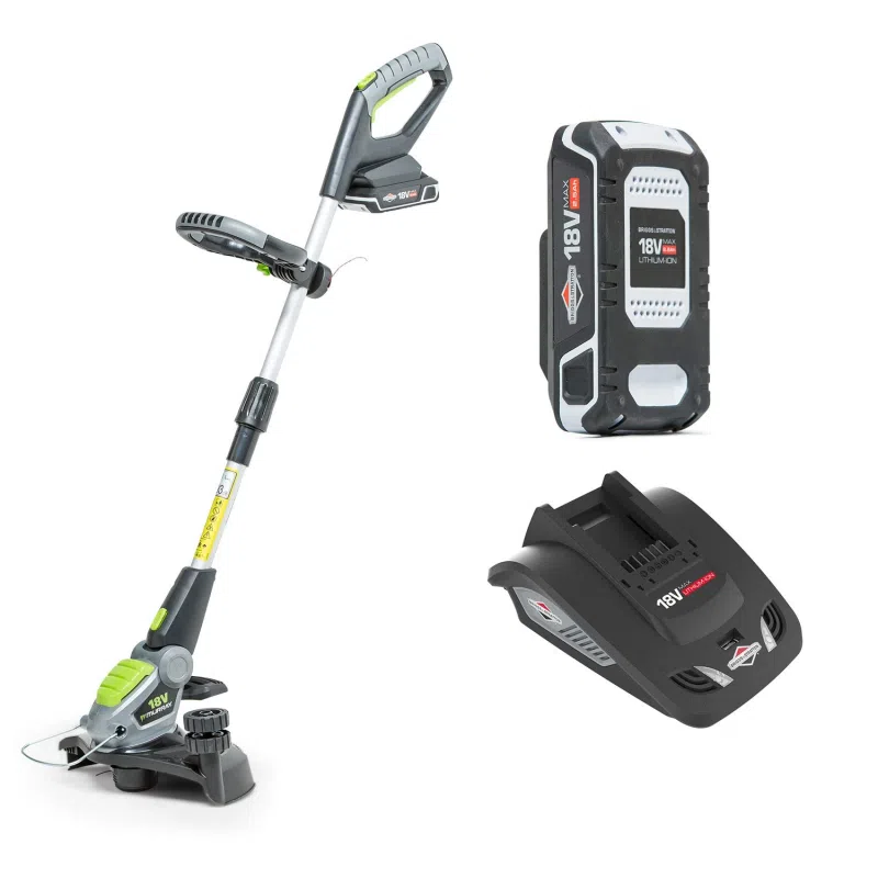 Murray 18V Lithium-Ion Grass Trimmer, 30cm Cutting Width, Includes Battery & Charger (5-Year Warranty)