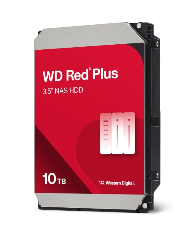 WD Red Plus 10TB NAS 3.5" Internal Hard Drive 7200 RPM 512MB Cache