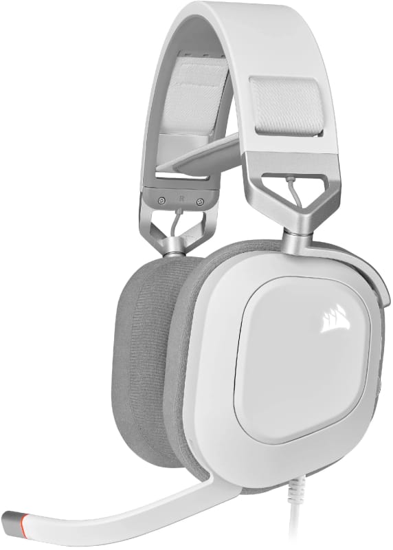 Corsair HS80 RGB USB Gaming Headset Wired PC White