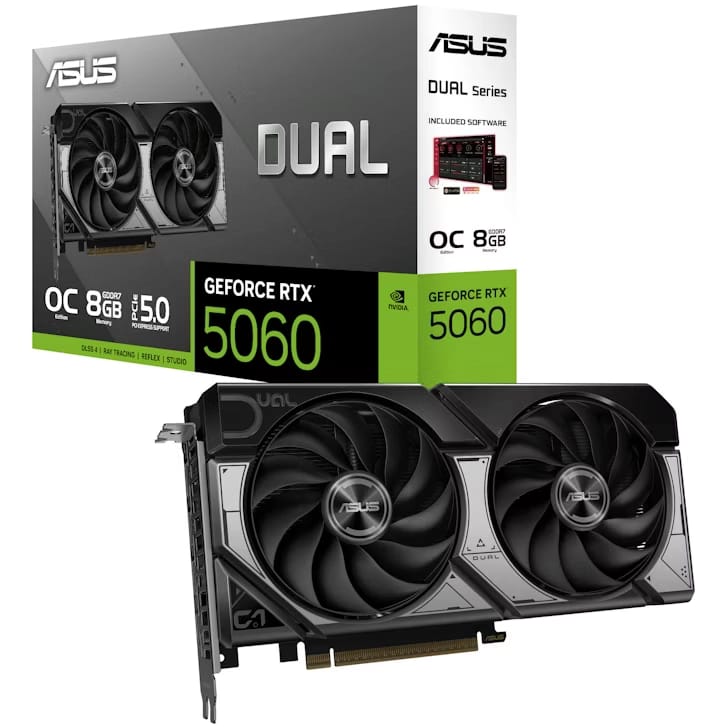 Asus GeForce RTX 5060 Dual OC 8GB GDDR7 Graphics Card