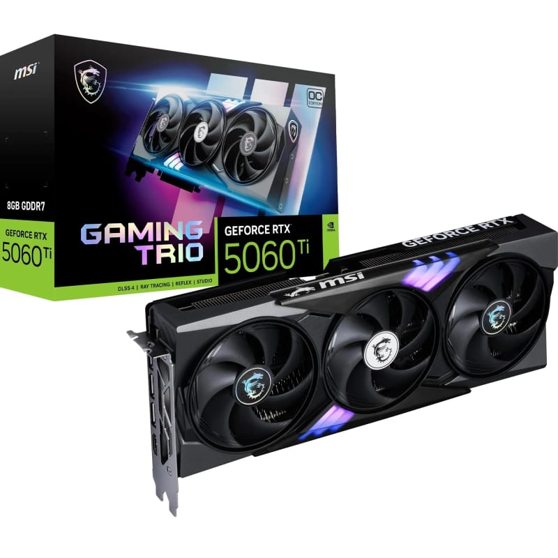 MSI GeForce RTX 5060 Ti 8G GAMING TRIO OC Graphics Card
