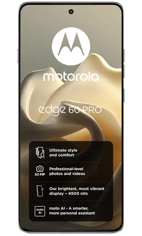 MOTOROLA Edge 60 Pro 5G Dual SIM 12GB RAM 512GB Storage 6000mAh Battery