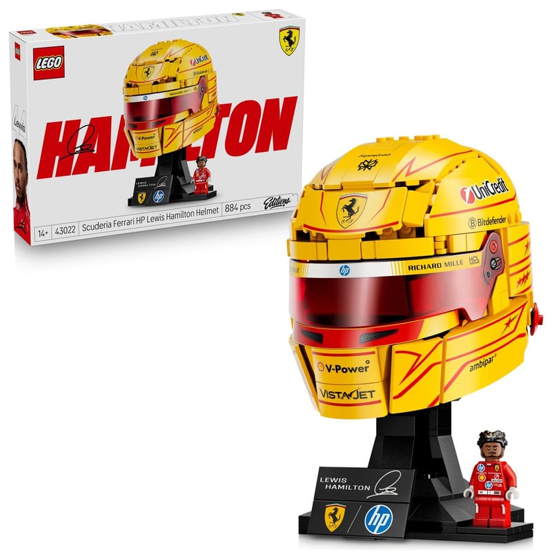 LEGO Scuderia Ferrari HP Lewis Hamilton Helmet 43022