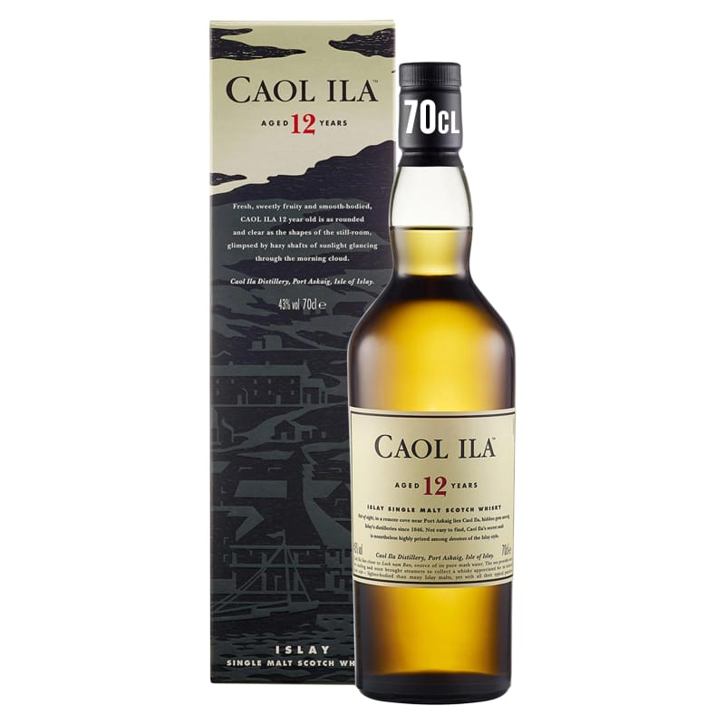 Caol Ila 12 Year Old Single Malt Whisky 43% 70cl