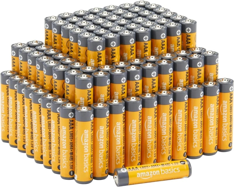 Amazon Basics 100-Pack AAA Alkaline Batteries